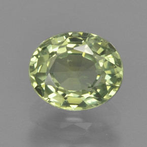 1ct Oval Facet Green Sapphire for sale thumb image of 1ct Oval Facet Green Sapphire (ID: 462886)