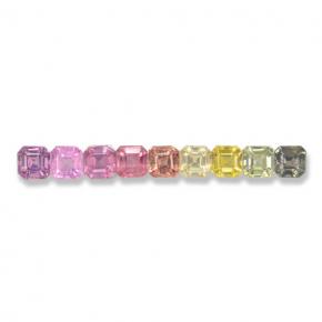 Multicolore Zaffiro Gem - 0.2ct Taglio ottagonale (ID: 463069)