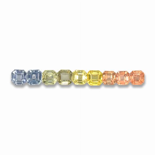 Multicolor Zafiro Gema - 0.2ct Corte octagonal (ID: 463103)