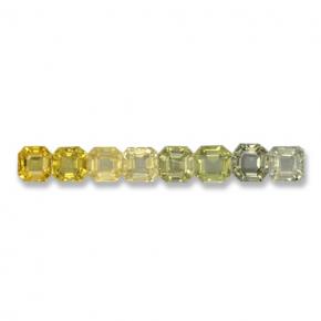 Mehrfarbig Saphir Edelstein - 0.2ct Octagon Stufenschliff (ID: 463108)