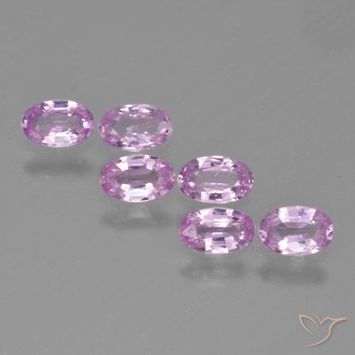 1.60 ctw Pink Sapphire Gemstones, Sapphire Gems in Oval Facet Shape for Sale.