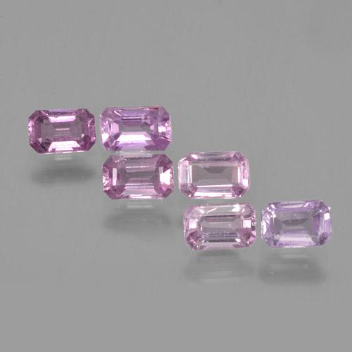 Very Light Royal Purple Pink Zaffiro Gem - 0.4ct Taglio ottagonale (ID: 463568)