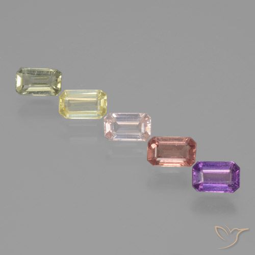 Multicolor Sapphire Gem - 0.4ct Octagon Step Cut (ID: 463569)