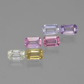 Многоцветный Сапфир Камень - 0.4ct Восьмиугольная ступенчатая огранка (ID: 463577)