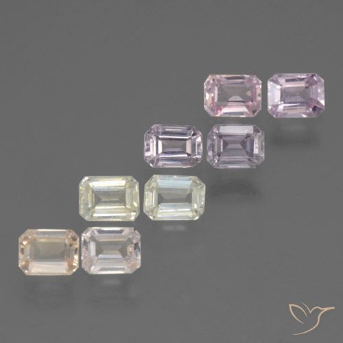 Multicolor Zafiro Gema - 0.3ct Corte octagonal (ID: 463582)