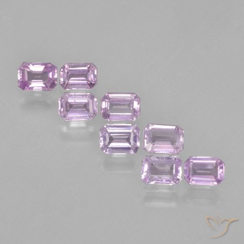 Royal Purple Pink Sapphire Gem - 0.3ct Octagon Step Cut (ID: 463607)