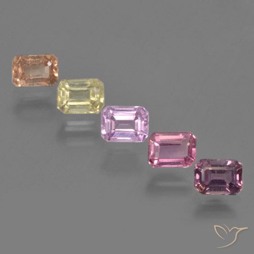 Multicolor Zafiro Gema - 0.3ct Corte octagonal (ID: 463636)