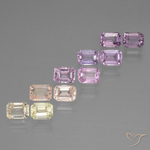 Multicolor Zafiro Gema - 0.3ct Corte octagonal (ID: 463643)