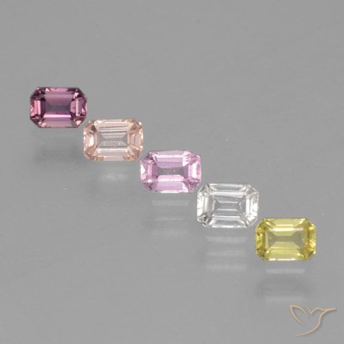 Multicolor Zafiro Gema - 0.3ct Corte octagonal (ID: 463666)