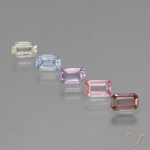 Multicolore Zaffiro Gem - 0.4ct Taglio ottagonale (ID: 463674)