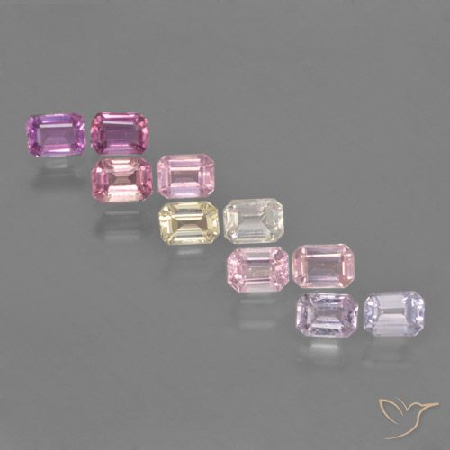Multicolor Zafiro Gema - 0.3ct Corte octagonal (ID: 463677)