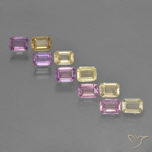 Multicolor Zafiro Gema - 0.3ct Corte octagonal (ID: 463681)