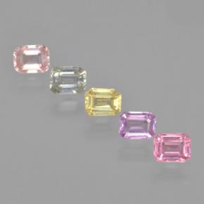 Multicolor Zafiro Gema - 0.3ct Corte octagonal (ID: 463702)