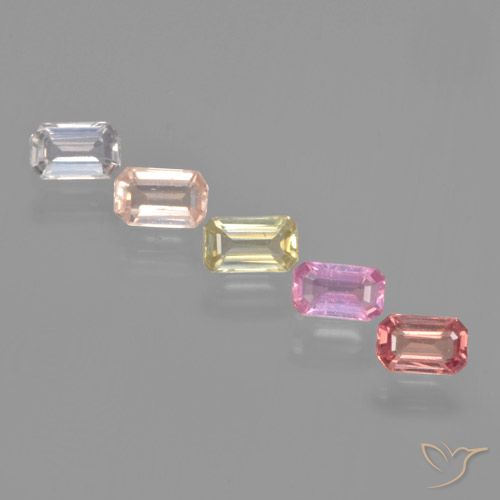 Multicolor Zafiro Gema - 0.3ct Corte octagonal (ID: 463705)