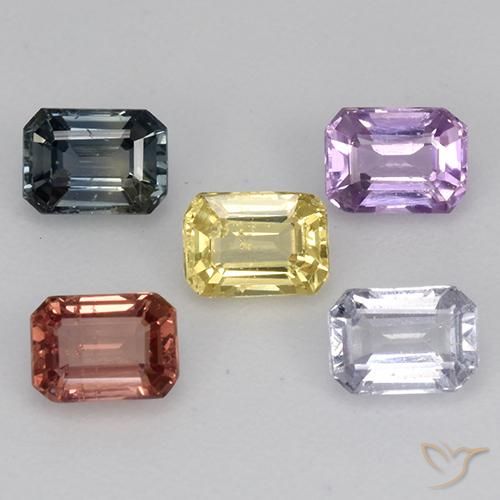 Multicolor Zafiro Gema - 0.3ct Corte octagonal (ID: 463712)