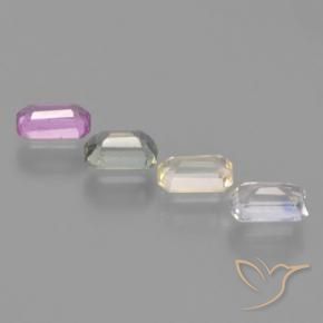 Sapphire Gemstones in 4.8 x 3 mm Size for Sale, Sapphire Stones in Multicolor Color