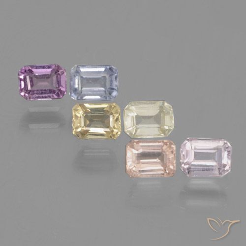 Multicolor Zafiro Gema - 0.4ct Corte octagonal (ID: 463715)