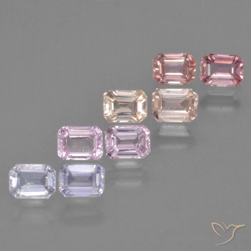 Multicolor Zafiro Gema - 0.3ct Corte octagonal (ID: 463726)