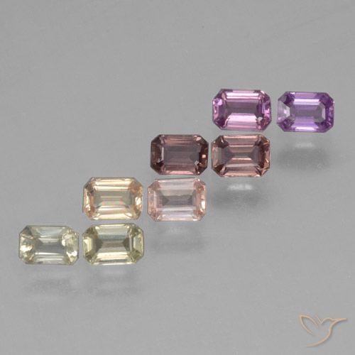 2.1ct Octagon Step Cut Multicolor Sapphire for sale thumb image of 2.1ct Octagon Step Cut Multicolor Sapphire (ID: 463733)
