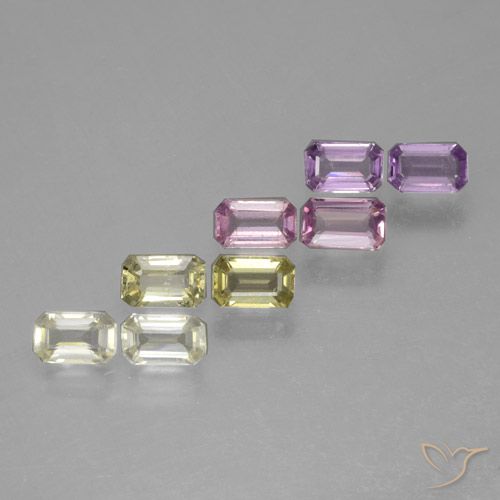 Multicolor Zafiro Gema - 0.3ct Corte octagonal (ID: 463736)