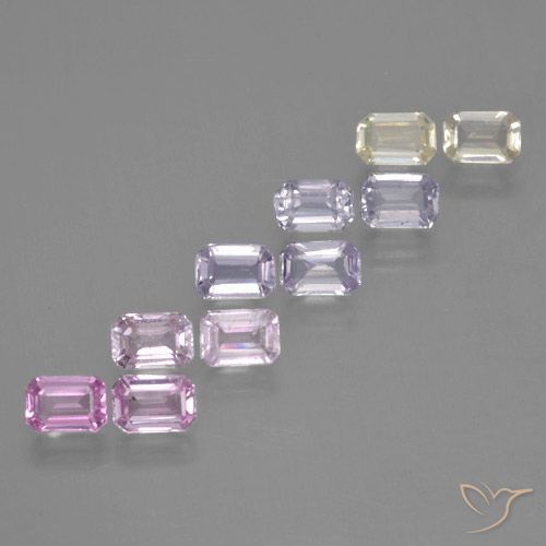Multicolor Zafiro Gema - 0.2ct Corte octagonal (ID: 463745)