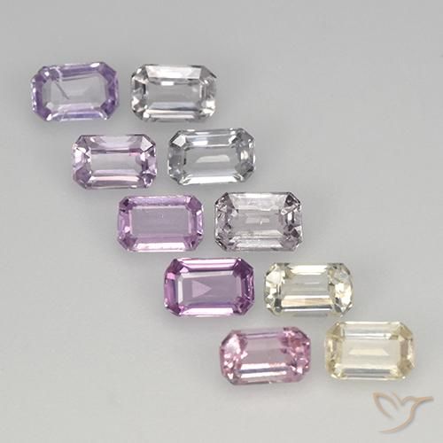 Multicolor Zafiro Gema - 0.2ct Corte octagonal (ID: 463746)