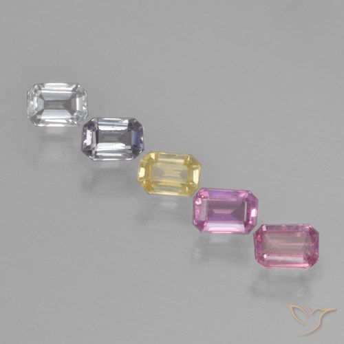 Multicolor Zafiro Gema - 0.3ct Corte octagonal (ID: 463754)