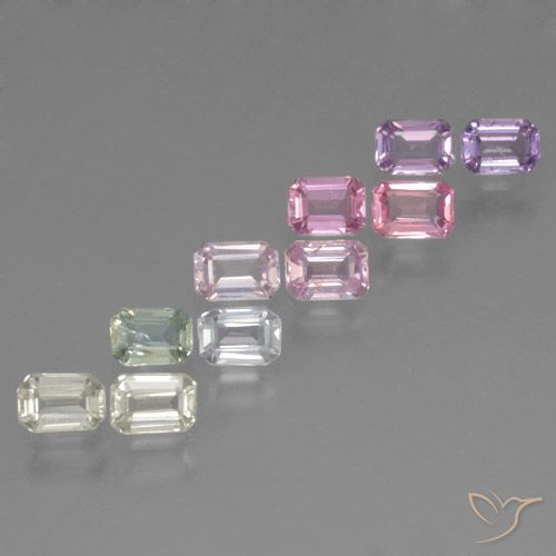 Multicolor Zafiro Gema - 0.3ct Corte octagonal (ID: 463766)