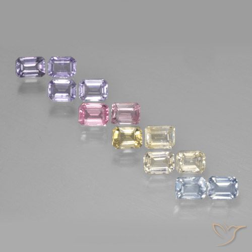 Multicolor Zafiro Gema - 0.3ct Corte octagonal (ID: 463788)