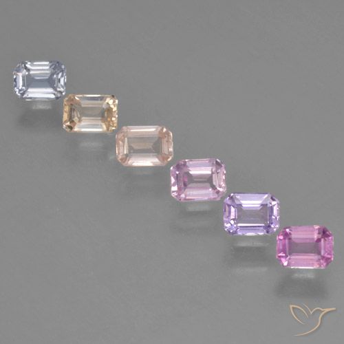 Multicolor Zafiro Gema - 0.3ct Corte octagonal (ID: 463797)