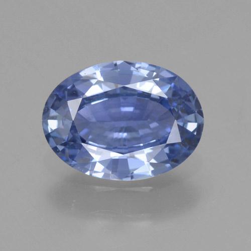 Electric Purple Blue Sapphire Gem - 0.9ct Oval Facet (ID: 464033)