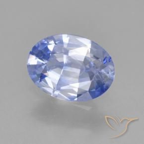 0.86 ct Blue Sapphire Stone, Natural Sapphire in Oval Facet Shape for Sale