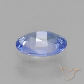 Sapphire Gemstone in 7 x 5 mm (calibrated) Size for Sale, Sapphire Stone in Pastel Blue Color