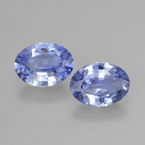 Pastel Blue Sapphire Gem - 1ct Oval Facet (ID: 464037)