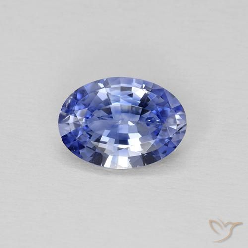 Electric Purple Blue Сапфир Камень - 0.7ct Фасетный Овал (ID: 464067)