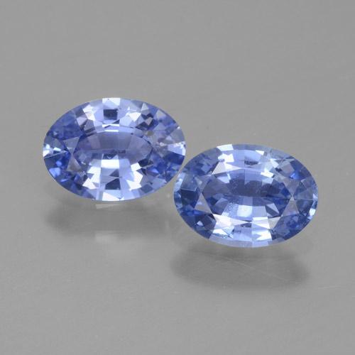 Pastel Blue Сапфир Камень - 0.8ct Фасетный Овал (ID: 464073)
