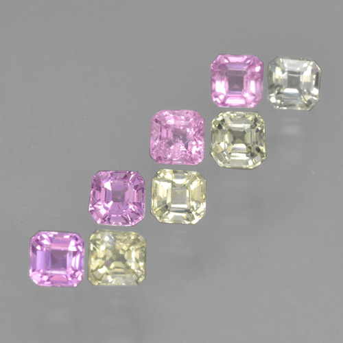 Multicolor Zafiro Gema - 0.2ct Corte octagonal (ID: 464191)