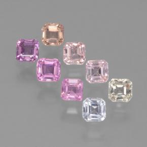 Multicolor Sapphire Gem - 0.2ct Octagon Step Cut (ID: 464236)