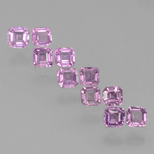 Rosa chiaro Zaffiro Gem - 0.1ct Taglio ottagonale (ID: 465215)