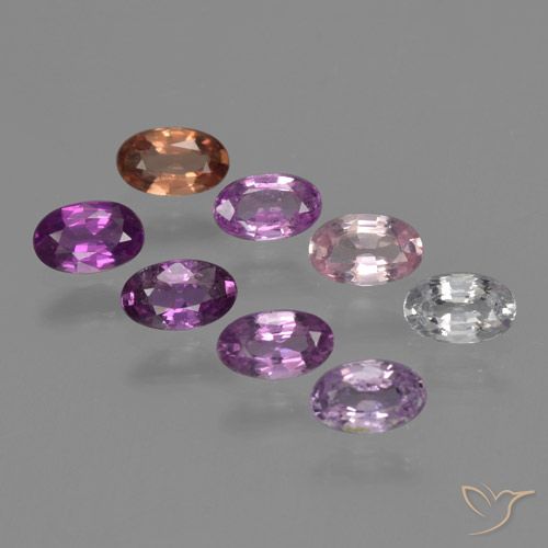 Многоцветный Сапфир Камень - 0.3ct Фасетный Овал (ID: 465646)