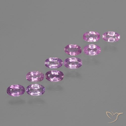 Viola chiaro Zaffiro Gem - 0.3ct Ovale sfaccettato (ID: 465647)