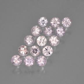 Very Light Pink Sapphire Gem - 0.1ct Diamond-Cut (ID: 466768)