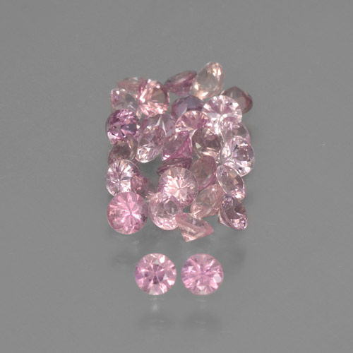 hellrosa Saphir Edelstein - 0.1ct Diamanten-Schliff (ID: 466779)