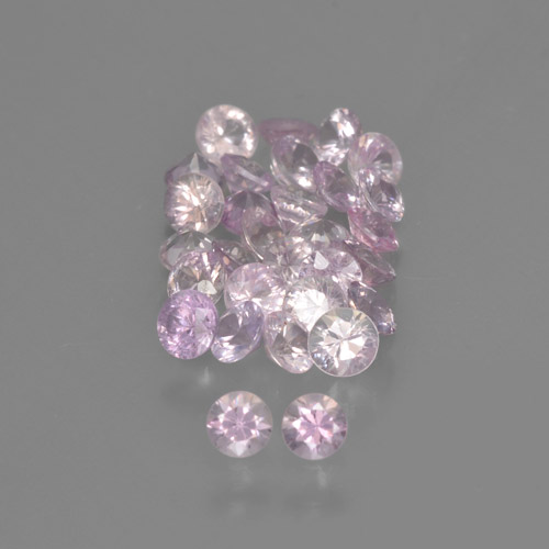 Very Light Pink Sapphire Gem - 0.1ct Diamond-Cut (ID: 466783)