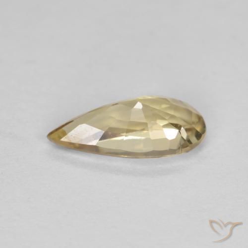 Sapphire Gemstone in 7.5 x 3.7 mm Size for Sale, Sapphire Stone in Cream Color