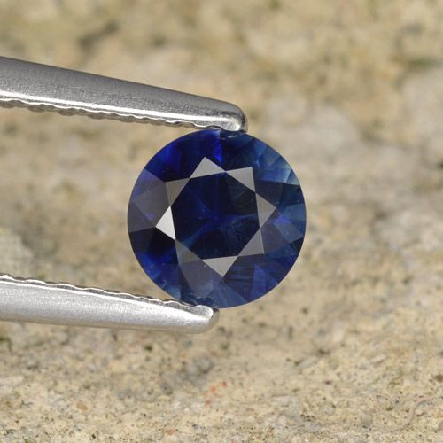 0,53 ct runder blauer Saphir aus Madagaskar, Größe 5mm, natürlicher Edelstein, VVS-VS Reinheit, 1 Stück runder Saphir, Mohs-Härte von 9 Geeignet für den täglichen Gebrauch im Schmuck , Edelstein für Donnerstag, Photo A