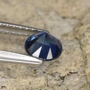 Sapphire Gemstone in 5 mm (calibrated) Size for Sale, Sapphire Stone in Dark Blue Color