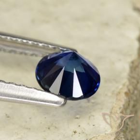 Sapphire Gemstone in 5 mm (calibrated) Size for Sale, Sapphire Stone in Deep Blue Color