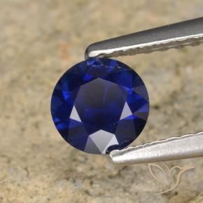 0.62 ct Blue Sapphire Stone, Natural Sapphire in Diamond-Cut Shape for Sale