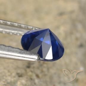 Sapphire Gemstone in 5 mm (calibrated) Size for Sale, Sapphire Stone in Deep Blue Color